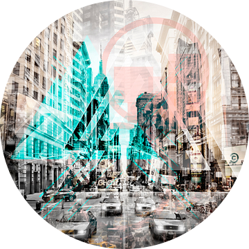 New York City | Geometric Mix No. 3 van Melanie Viola