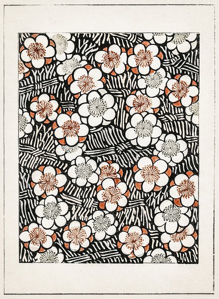 Bloemen patroon, Watanabe Seitei van Meesterlijcke Meesters