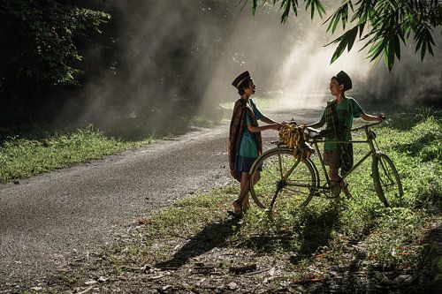 Praatje langs de weg