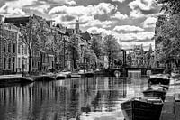 Kloveniersburgwal en de Aluminiumbrug.