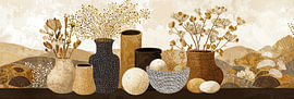 Flower Vases | Nature'''s Touch on a Table by Eye catching paintings