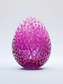 Roze paasei met structuur in modern ontwerp van Mosaic Dialogue