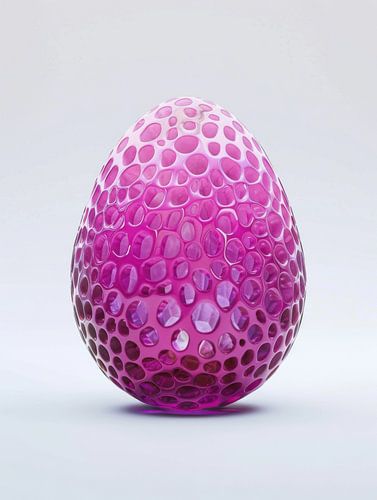 Pink Textured Easter Egg Modern Design