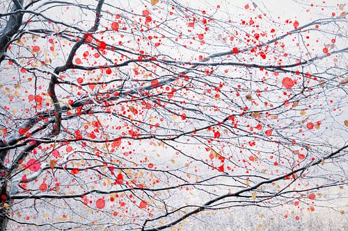 fire blossom tree 6 by Dorit Fuhg