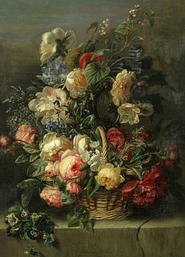 Adriana Johanna Haanen,Une abondante nature morte de fleurs