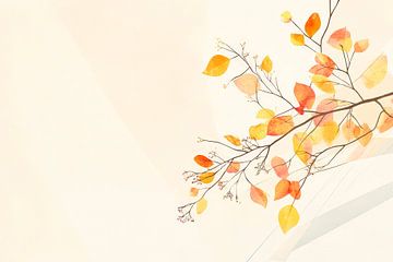Autumnal elegance - a dream of leaves by Poster Art Shop