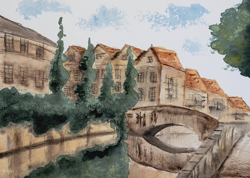 Aquarel part 56 van Tania Perneel
