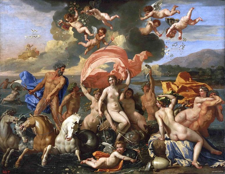 Nicolas Poussin, Die Geburt der Venus von Atelier Liesjes