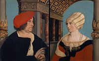 Dubbelportret van de Bazelse burgemeester Jacob Meyer zum Hasen en zijn vrouw Dorothea, Hans Holbein van Meesterlijcke Meesters thumbnail