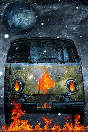 Fire and Flamen Bulli mixed media