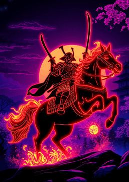 Samoerai krijger silhouet van MIROKKU