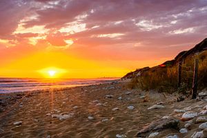 Ile d'Oleron, zonsonderdergang op het strand van 7Horses Photography