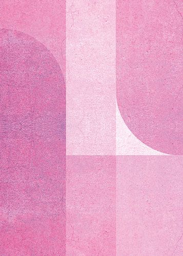 TW Living - Abstract art HANNA pink