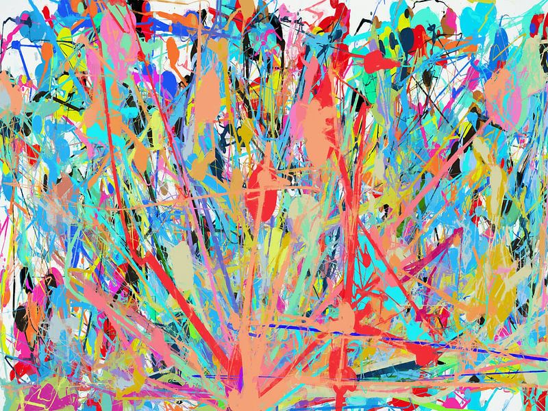 Pollock - An explosion of colours 1 by Georgia Chagas