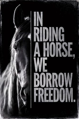 Vrijheid op een paard rijden