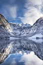 Wit Blauw aan de Königssee met uitzicht op de Duivelshoorns van Marika Hildebrandt FotoMagie thumbnail
