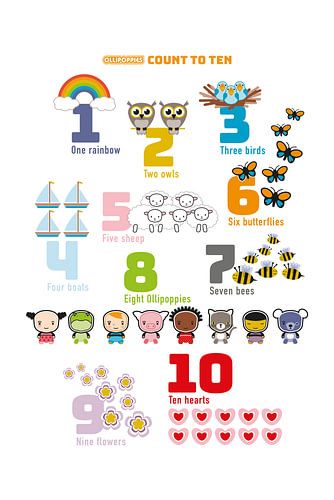 OLLIPOPPIES Tellen tot 10_engels