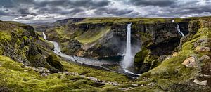 Haifoss waterval panorama van Sjoerd van der Wal Fotografie