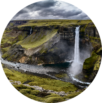 Haifoss waterval panorama