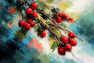 Weißdornbeeren von Linda de Klein