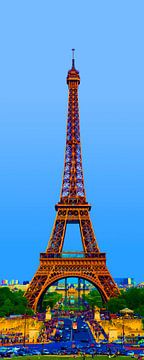 Eiffelturm Künstlerimpression von Sean Vos