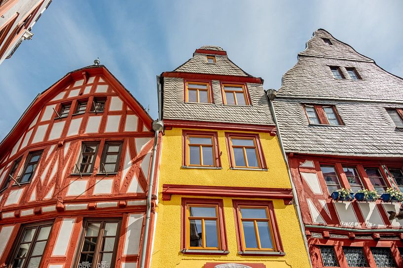 Vakwerkgevels op de vismarkt in Limburg an der Lahn van Andreas Nägeli