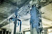 Masque à gaz à l'ancienne école Pripyat