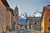 Berchtesgaden met de Watzmann van Christine Nöhmeier thumbnail
