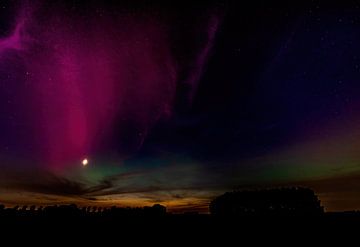 Het Noorderlicht, Aurora borealis, het Poollicht. van Rob Smit