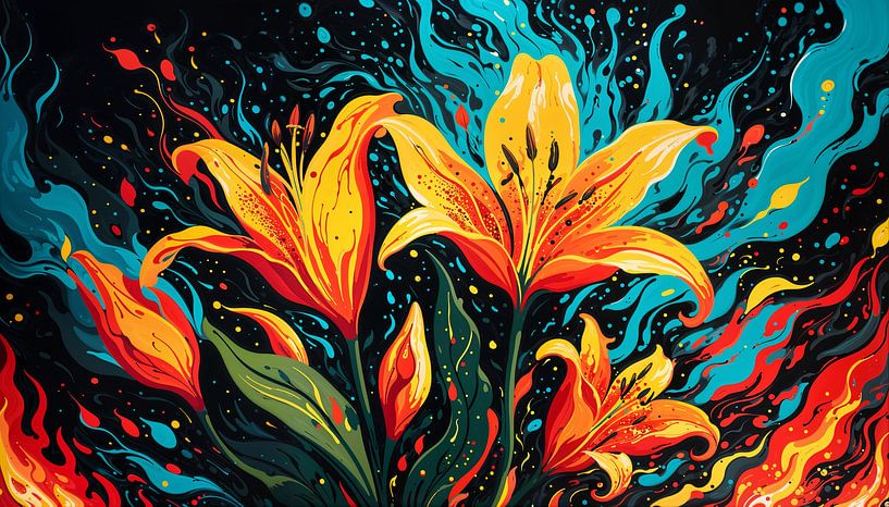 Lys de feu par Retrotimes