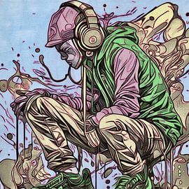 Music, Motif 3 by zam art