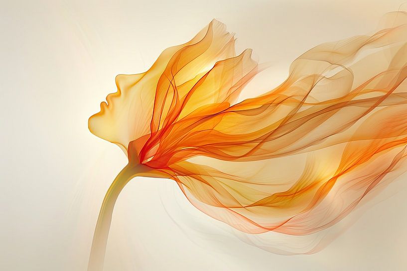 La femme au pouvoir des fleurs par Egon Zitter