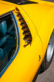 Détail latéral de la voiture de sport Lamborghini Miura sur Sjoerd van der Wal Photographie