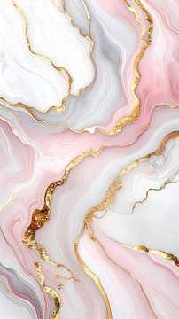 Gestein aus Marmor und Goldadern B