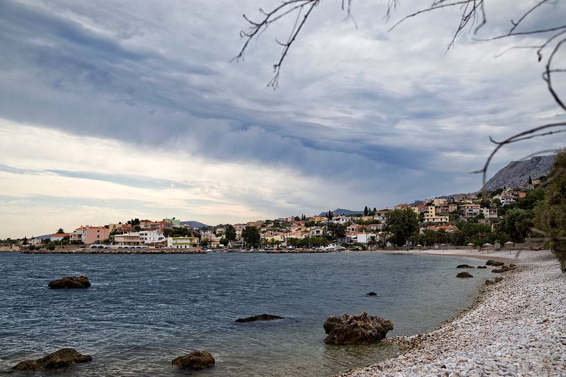 Small, Greek coast village by Miranda van Hulst