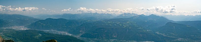 View over Bolzano and the South Tyrolean Alps by Leo Schindzielorz