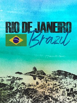 Rio de Janeiro Brazilië van Printed Artings