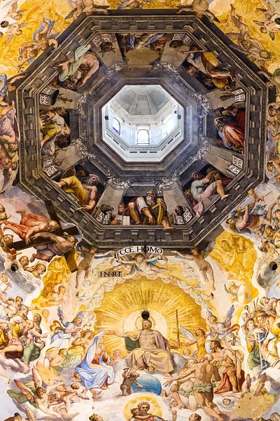 Fresko in der Kuppel der Kathedrale von Florenz, Giorgio Vasari von Dennis van de Water