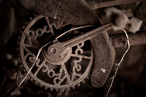 Antique bicycle sprocket