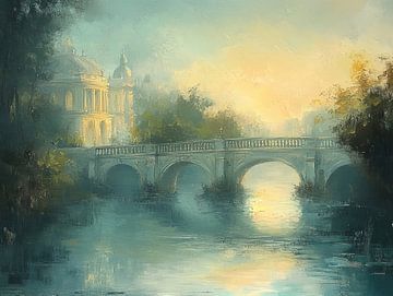 Ochtendlicht Brug van ARTEO Schilderijen