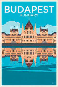 Boedapest, Hongarije. van Poster Art Shop