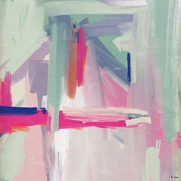 Dreams | abstract digitaal olieverf schilderij van Romy Smit