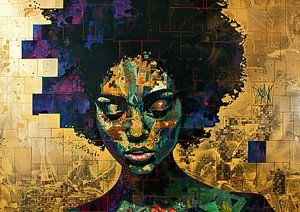 Abstrakte Dame | Mosaik-Vanguard
