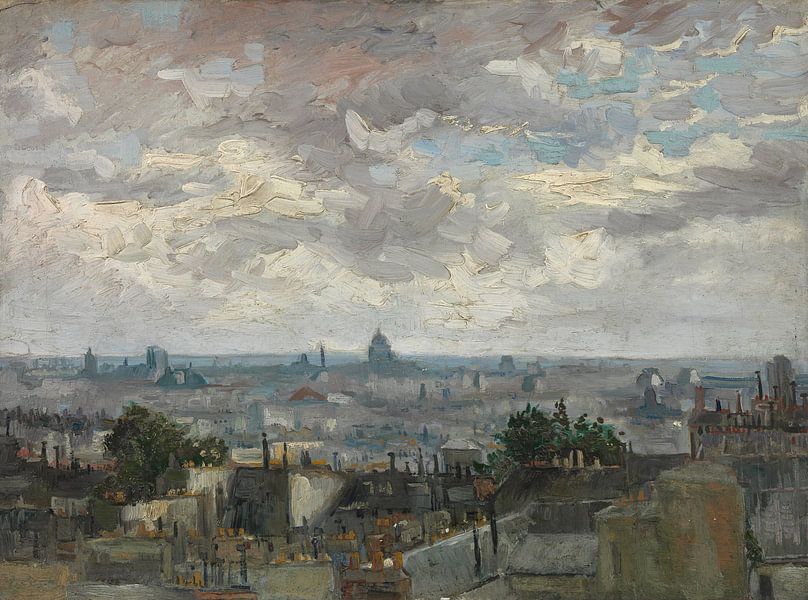 Vincent van Gogh, View of Paris by 1000 Schilderijen