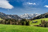 Vue sur le Säntis enneigé en Suisse
