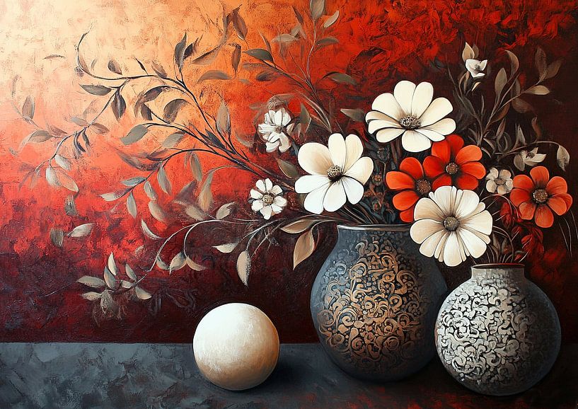 Stilleven met Bloemen 99.7890 van ARTEO Schilderijen