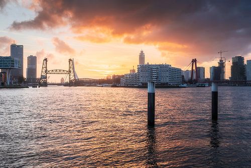 Zonsondergang in Rotterdam