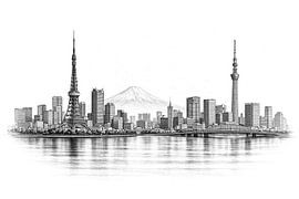 Skyline von Tokio