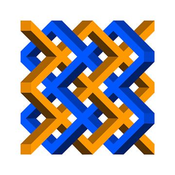 unmögliches geometrisches Flechtwerk-2 von Grafiekus