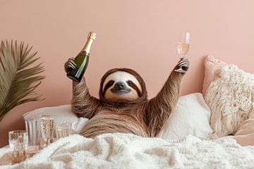 Celebrating sloth by Poster Art Shop